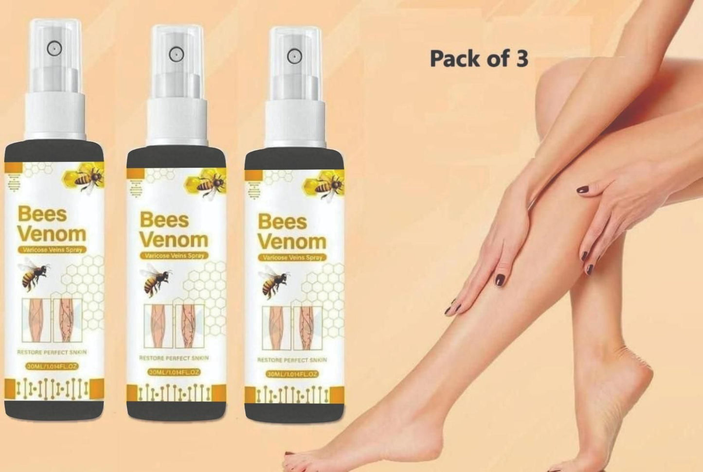 Bee Venom Spider Veins Spray Pack of 2